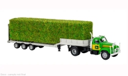 Brekina 85985 - H0 - Mack B 61 Tieflade-Sattelzug John Deere - grün